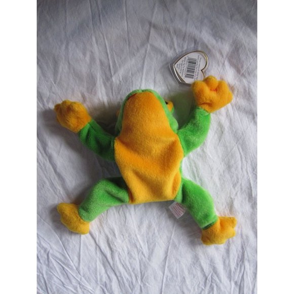 Original TY Beanie Babies Smoochy the Prince Frog with Heart Tag RARE! 1997 - Picture 3 of 6